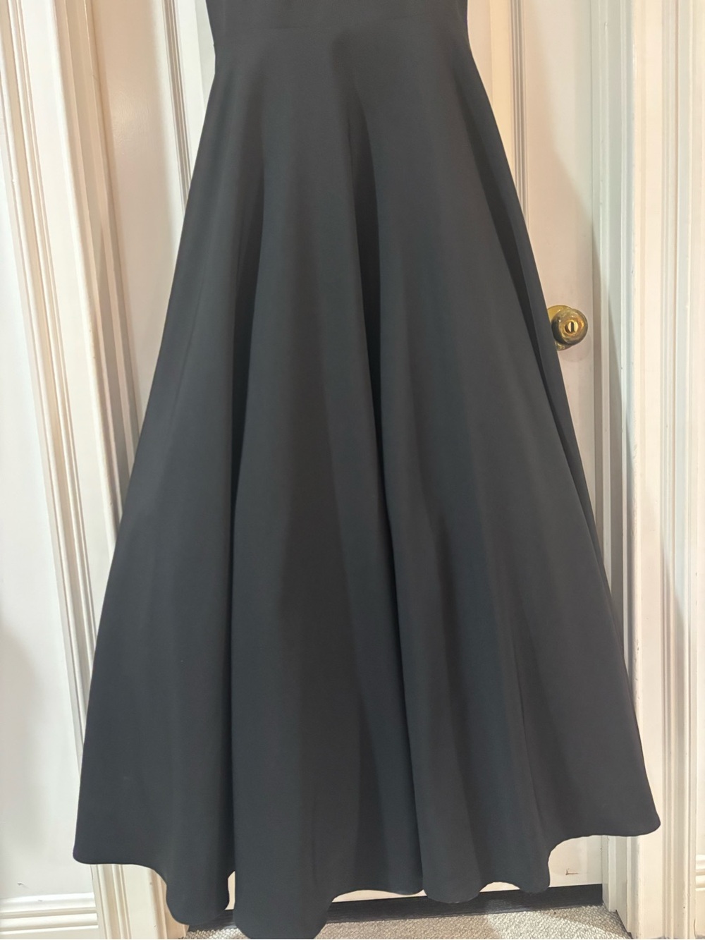 Mac Duggal Black V-Neck A-Line Prom Dress - Picture 6 of 9